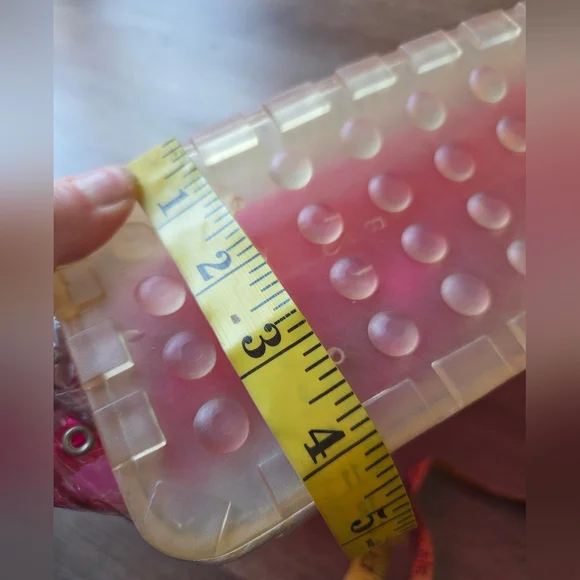 Vintage Rare 1998 BARBIE AVON Collab Hot Pink Clear Vinyl Backpack Purse